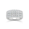 White Moissanite Round Cut Ring 1.20 Ct in 925 Sterling Silver for Women