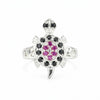 Solitaire Round Pink Ruby Ring Handcrafted in 925 Sterling Silver for Her