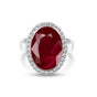 Ruby Gemstone Ring 7.00 Ct. Oval Cut 925 Sterling Silver Birthday Gift Her