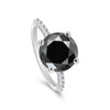 Moissanite Round Solitaire Ring 4.30 Ct. 925 Sterling Silver Wedding Fine Jewelr