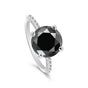 Moissanite Round Solitaire Ring 4.30 Ct. 925 Sterling Silver Wedding Fine Jewelr