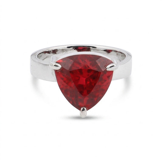 Ruby Marquise Solitaire Ring 2.50 Ct. 925 Sterling Silver Valentine's Day Fine J