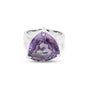 Amethyst Trillion Cut Ring 2.50 Ct. 925 Sterling Silver Gift for Her Women