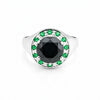 Moissanite Gemstone Ring 3.46 Ct. Round Cut 925 Sterling Silver Wedding Gift Her