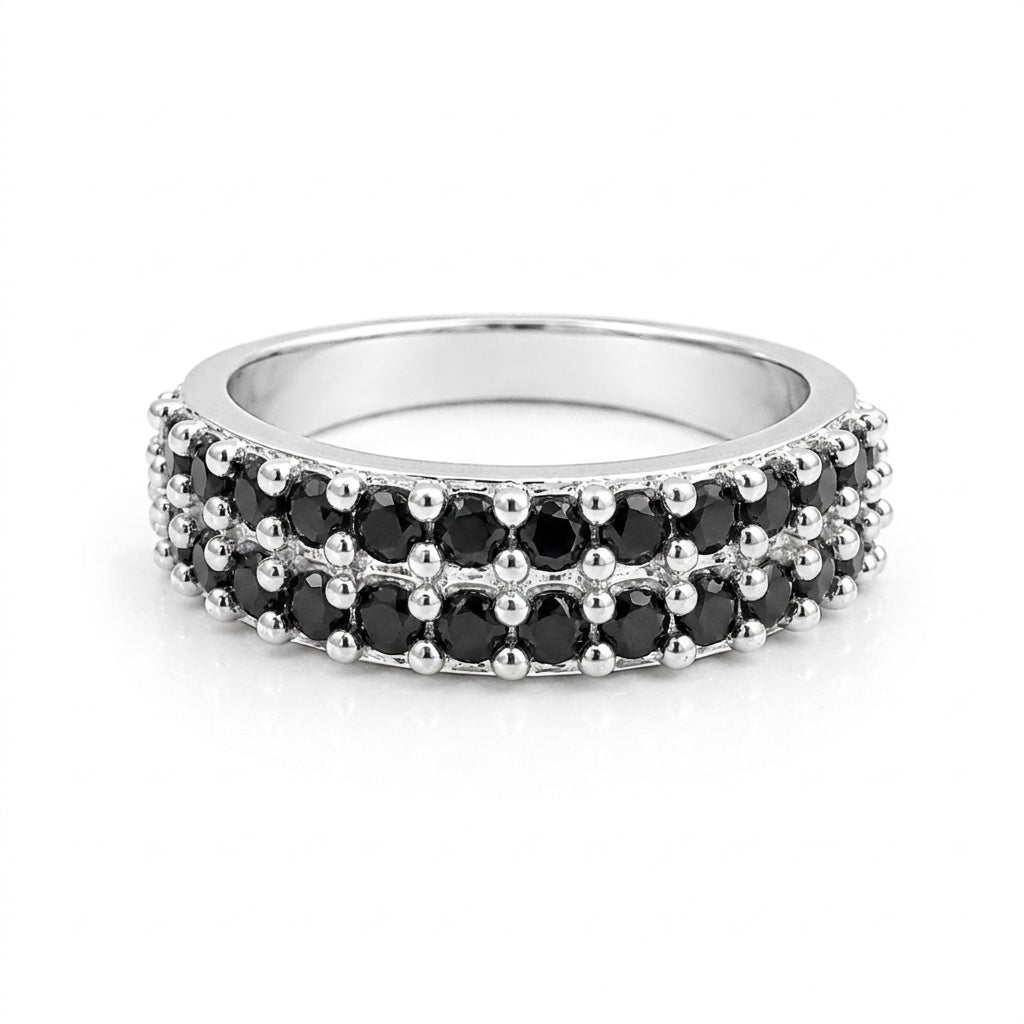 Moissanite Round Cut Ring 2.00 Ct. 925 Sterling Silver Gift for Her Women