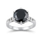 Moissanite Round Solitaire Gemstone Ring 3.30 Ct. 925 Sterling Silver Women Gift