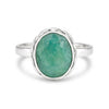 4.50 Ct. Emerald Oval Solitaire Ring 925 Sterling Silver Valentine's Day Fine Je