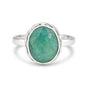 4.50 Ct. Emerald Oval Solitaire Ring 925 Sterling Silver Valentine's Day Fine Je