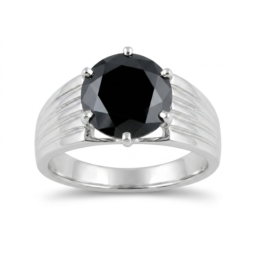 2.65 Ct. Moissanite Round Cut Ring 925 Sterling Silver Women Fine Jewelry