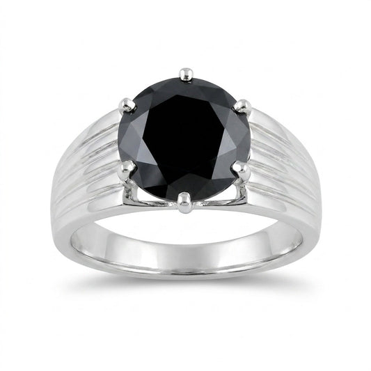 2.65 Ct. Moissanite Round Cut Ring 925 Sterling Silver Women Fine Jewelry