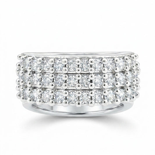 Moissanite Gemstone Ring 1.85 Ct. Round Cut 925 Sterling Silver Mother's Day Gif