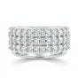 Moissanite Gemstone Ring 1.85 Ct. Round Cut 925 Sterling Silver Mother's Day Gif