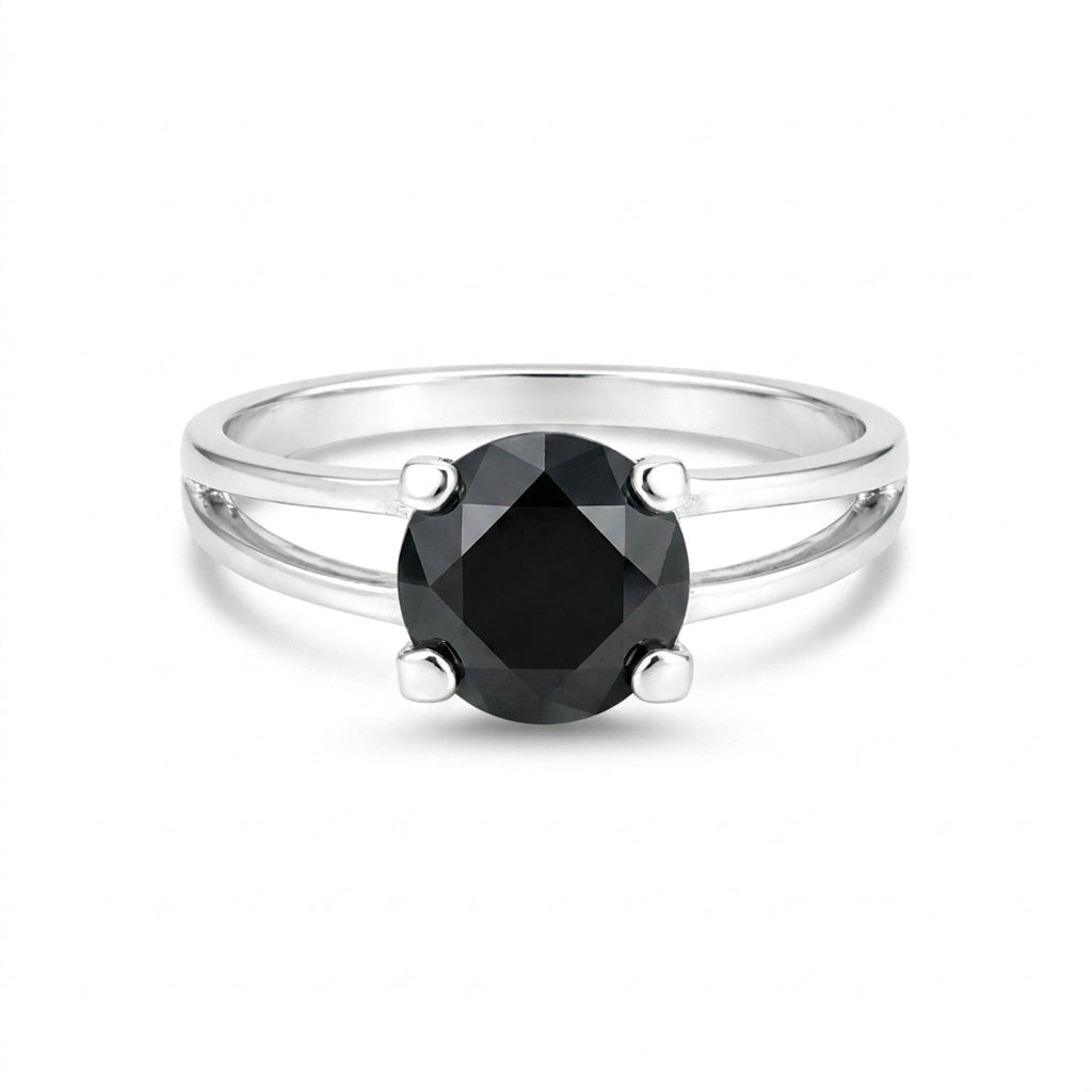 Moissanite Round Cut 3.65 Ct. Gemstone Ring 925 Sterling Silver Women Gift