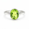 3.25 Ct. Amethyst Oval Cut Ring 925 Sterling Silver Women Fine Jewelry