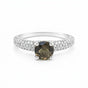 Topaz Gemstone Ring 3.54 Ct. Round Cut 925 Sterling Silver Valentine's Day Gift