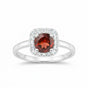 Ruby Round Solitaire Ring 1.25 Ct. 925 Sterling Silver Birthday Fine Jewelry Gif