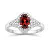 Red Ruby Oval Cut Solitaire Ring 2.28 Ct. 925 Sterling Silver Gift for Her