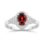 Red Ruby Oval Cut Solitaire Ring 2.28 Ct. 925 Sterling Silver Gift for Her