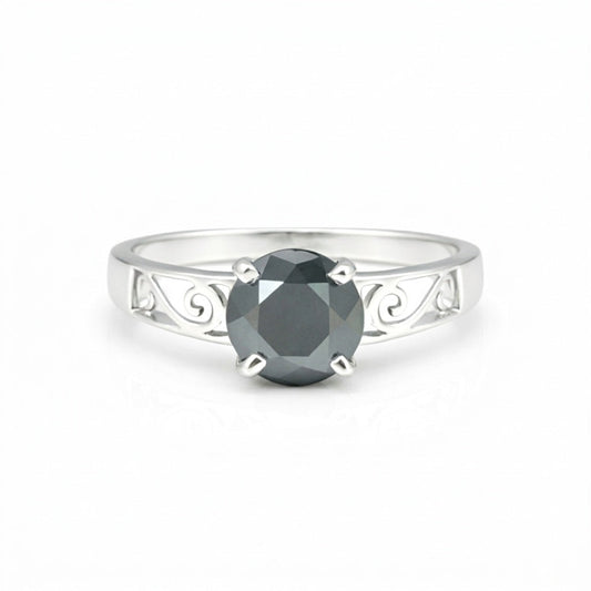 Moissanite Round Cut 4.82 Ct. Gemstone Ring 925 Sterling Silver Women Gift