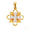 IGI Certified 0.72 Ct Pendant And Earring Set with Natural Diamonds in 18KT Gold – white background main image