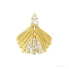 IGI Certified 18K Yellow Gold Stud Earrings with Natural Diamond – white background main image