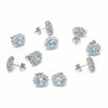 5 Pair Genuine Aquamarine Earrings Bulk Set | 925 Sterling Silver | Resale Gift Lot