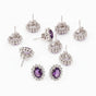 5 Pair Natural Amethyst Earrings Bulk Set | Resale Lot | 925 Sterling Silver Gift