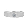 Classic Solitaire Platinum Ring For Men - Image 2 - GEMHUB & CO.