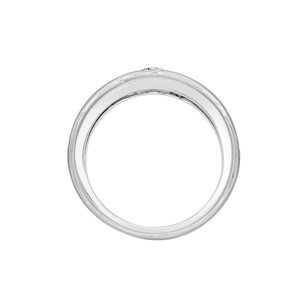 Classic Solitaire Platinum Ring For Men - Image 3 - GEMHUB & CO.