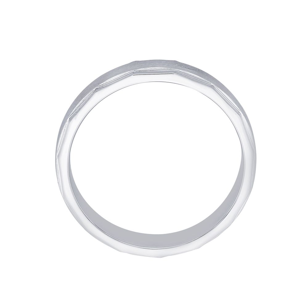 Classic Platinum Finger Ring For Men - Image 3 - GEMHUB & CO.