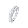 Simple Diamond Finger Ring for Men - 950Pt Platinum - GEMHUB & CO.