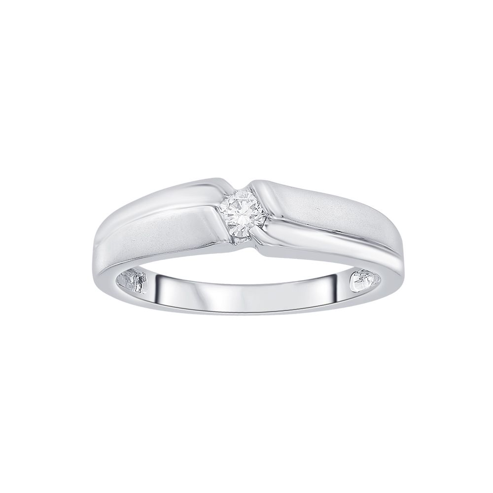 Simple Diamond Finger Ring for Men - Image 2 - GEMHUB & CO.