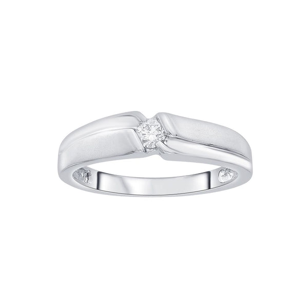 Simple Diamond Finger Ring for Men - Image 2 - GEMHUB & CO.