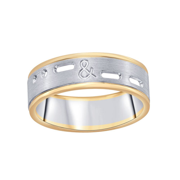 Textured Platinum Men's Ring - Image 2 - GEMHUB & CO.