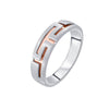 Unique Men's Finger Ring in Platinum - 950Pt Platinum - GEMHUB & CO.