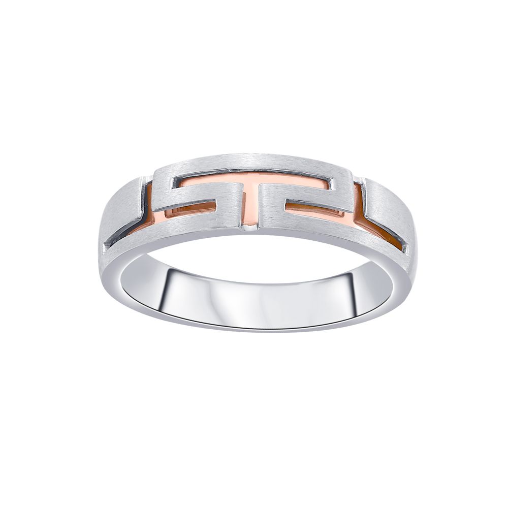 Unique Men's Finger Ring in Platinum - Image 2 - GEMHUB & CO.