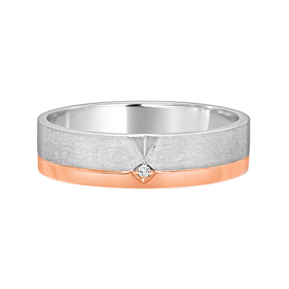 Sleek Diamond Finger Ring For Men - Image 2 - GEMHUB & CO.