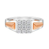 Stylish Dual Toned Men's Diamond Ring - Image 2 - GEMHUB & CO.