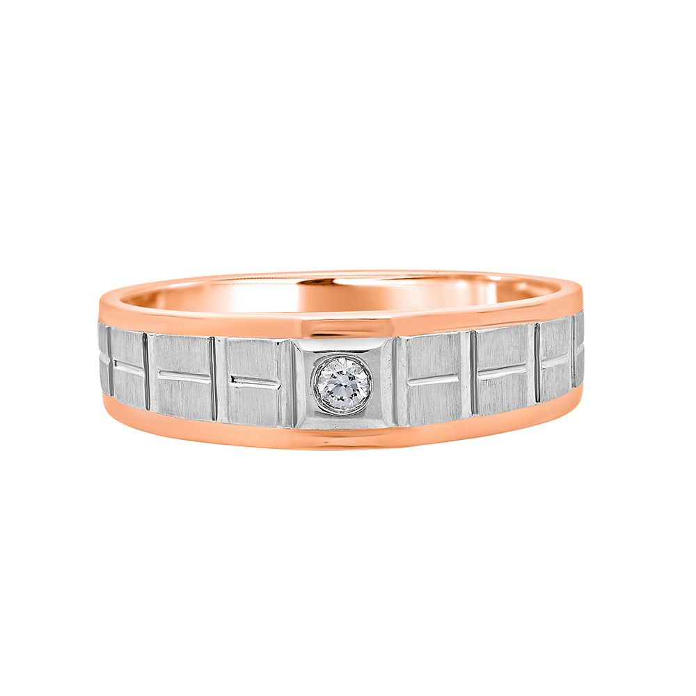 Urbane Platinum Ring for Men - Image 2 - GEMHUB & CO.