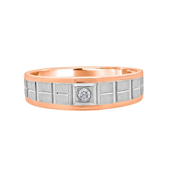 Urbane Platinum Ring for Men - Image 2 - GEMHUB & CO.