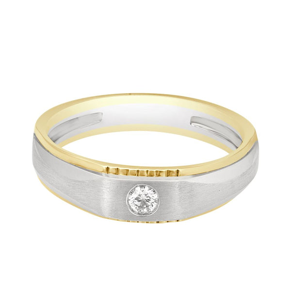 Modern Ring for Men in Platinum - Image 2 - GEMHUB & CO.