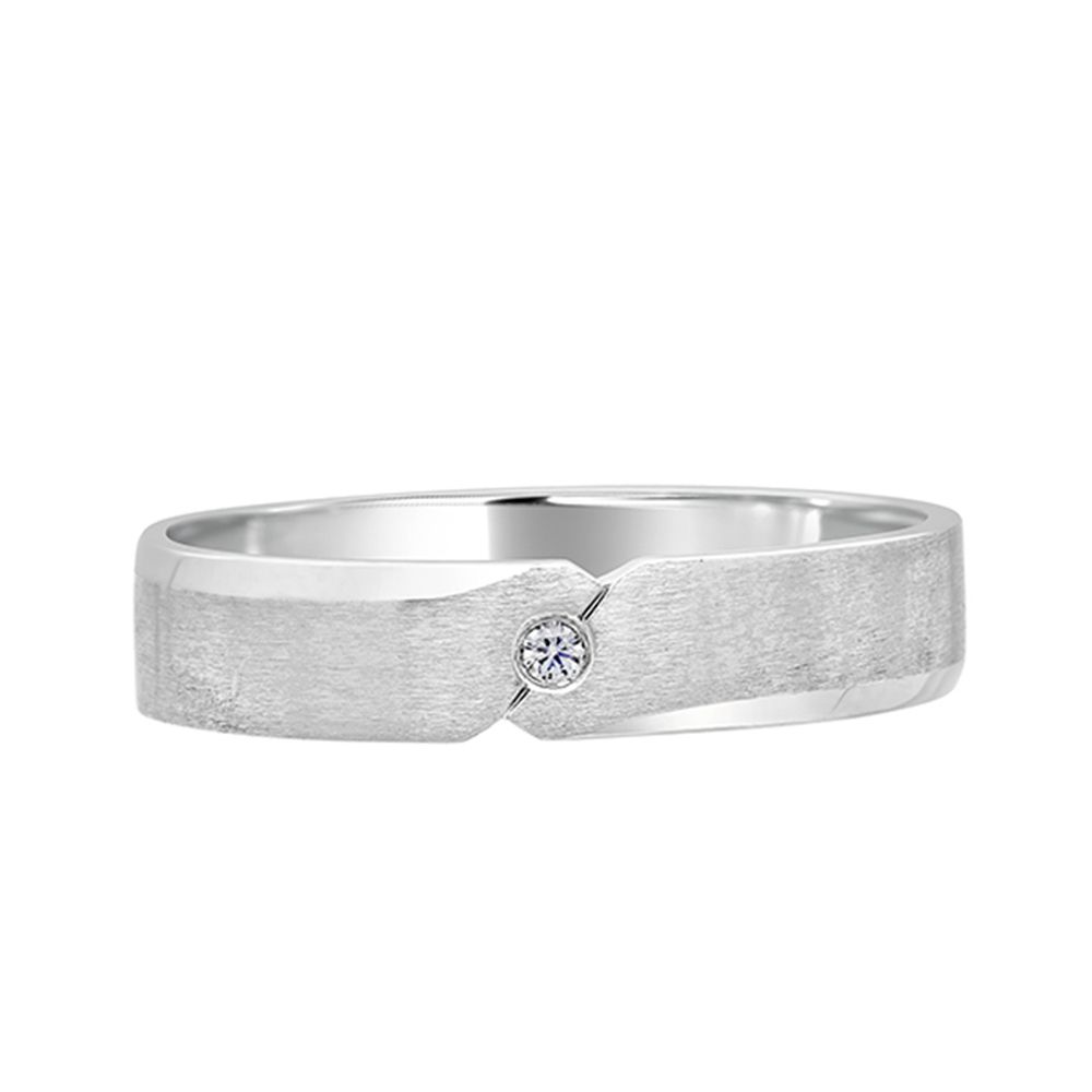 Elegant Platinum Men's Finger Ring - Image 2 - GEMHUB & CO.