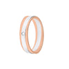 Sturdy Dual Metal Platinum Ring For Men - 950Pt Platinum - GEMHUB & CO.