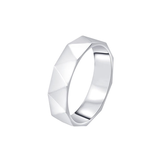 Textured Men's Platinum Ring - 950Pt Platinum - GEMHUB & CO.