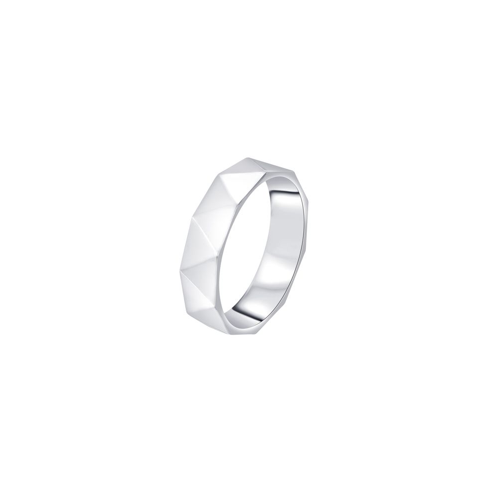 Textured Men's Platinum Ring - Image 3 - GEMHUB & CO.