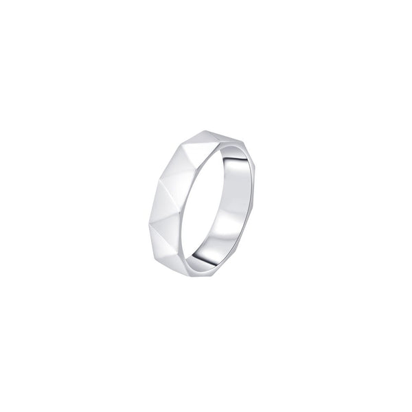 Textured Men's Platinum Ring - Image 3 - GEMHUB & CO.