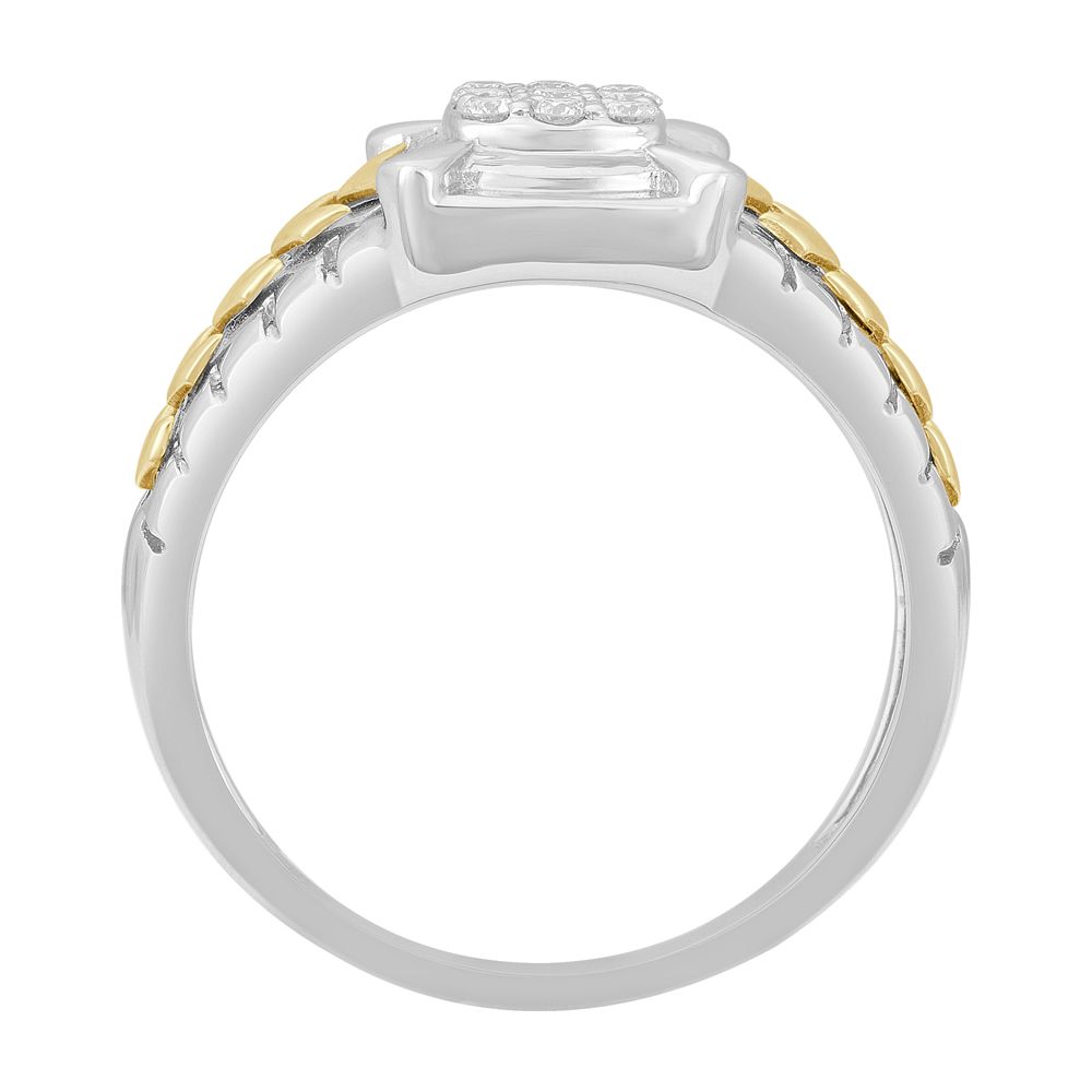 Dazzling Men's Platinum and Diamond Ring - Image 3 - GEMHUB & CO.