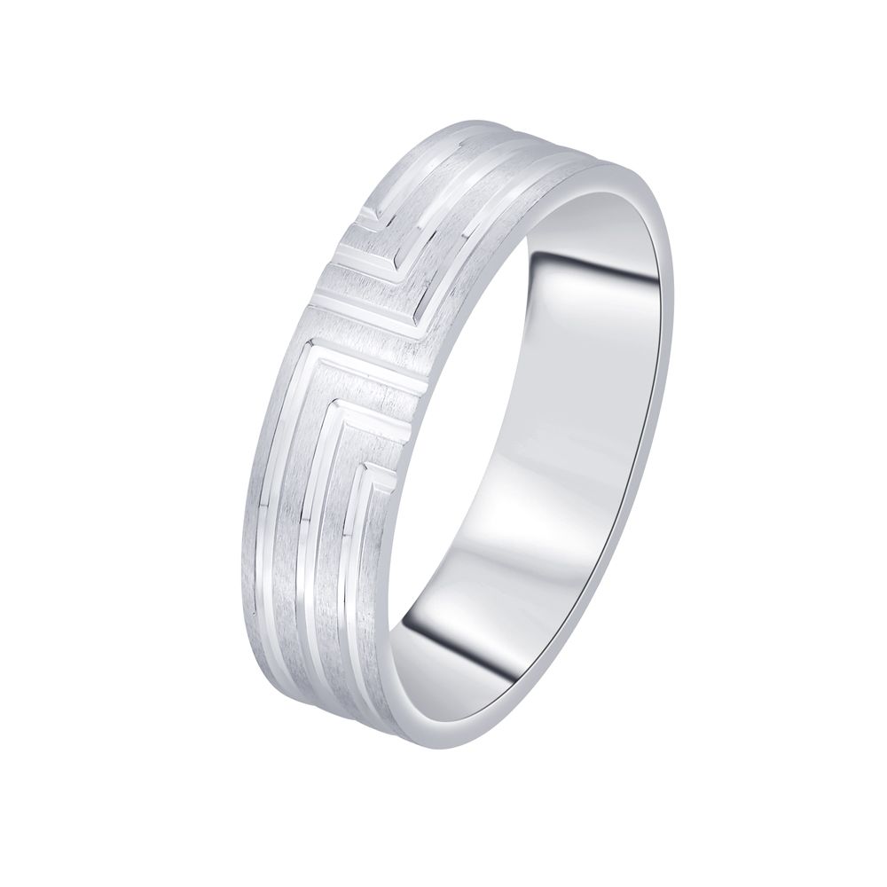 Classic Men's Ring in Platinum - 950Pt Platinum - GEMHUB & CO.