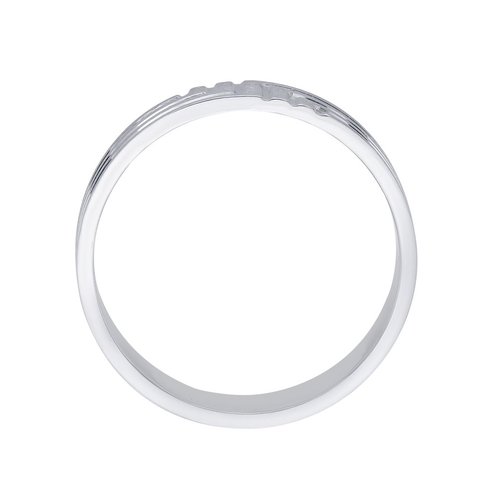 Classic Men's Ring in Platinum - Image 3 - GEMHUB & CO.