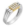 Well Crafted Men's Square Ring - 950Pt Platinum - GEMHUB & CO.